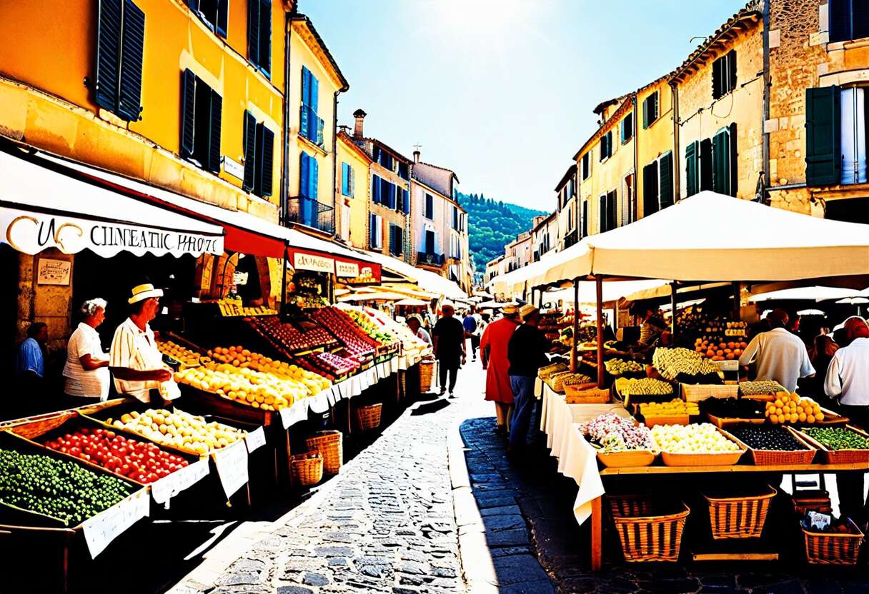 Les marchés provençaux, carrefour de la vie locale