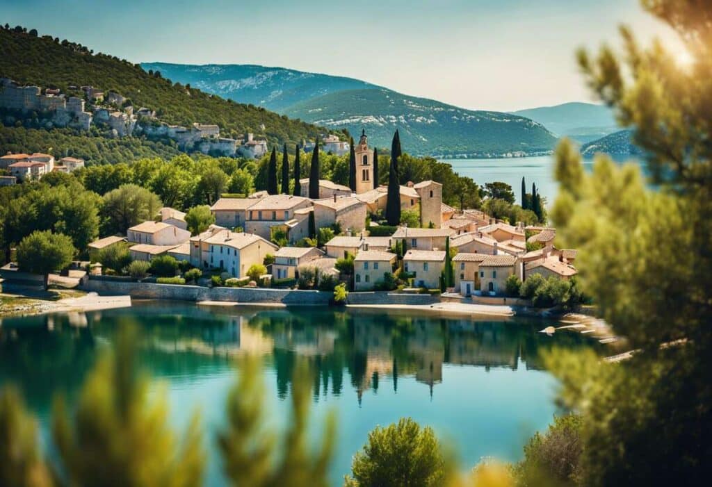 Bauduen face au lac Sainte-Croix - Une retraite paisible en Haute-Provence
