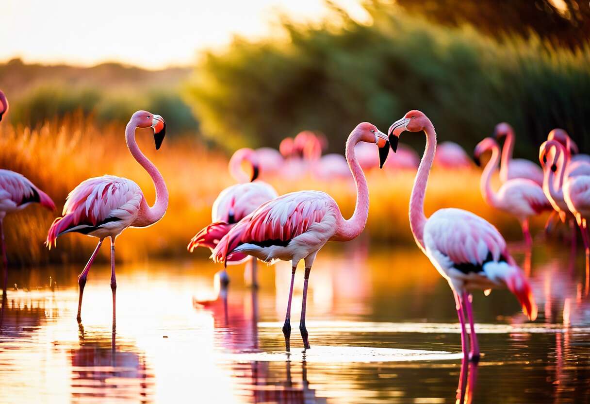 Flânerie parmi les flamants roses : immersion dans la réserve ornithologique